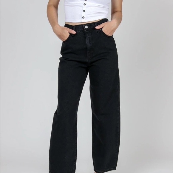 Black levi wide leg jeans barrel jeans - Picture 5 of 5